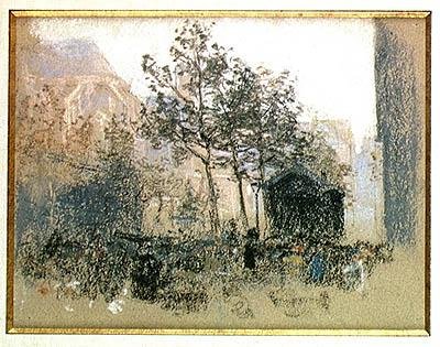 Les Halles, 1893 by Leon Augustin Lhermitte